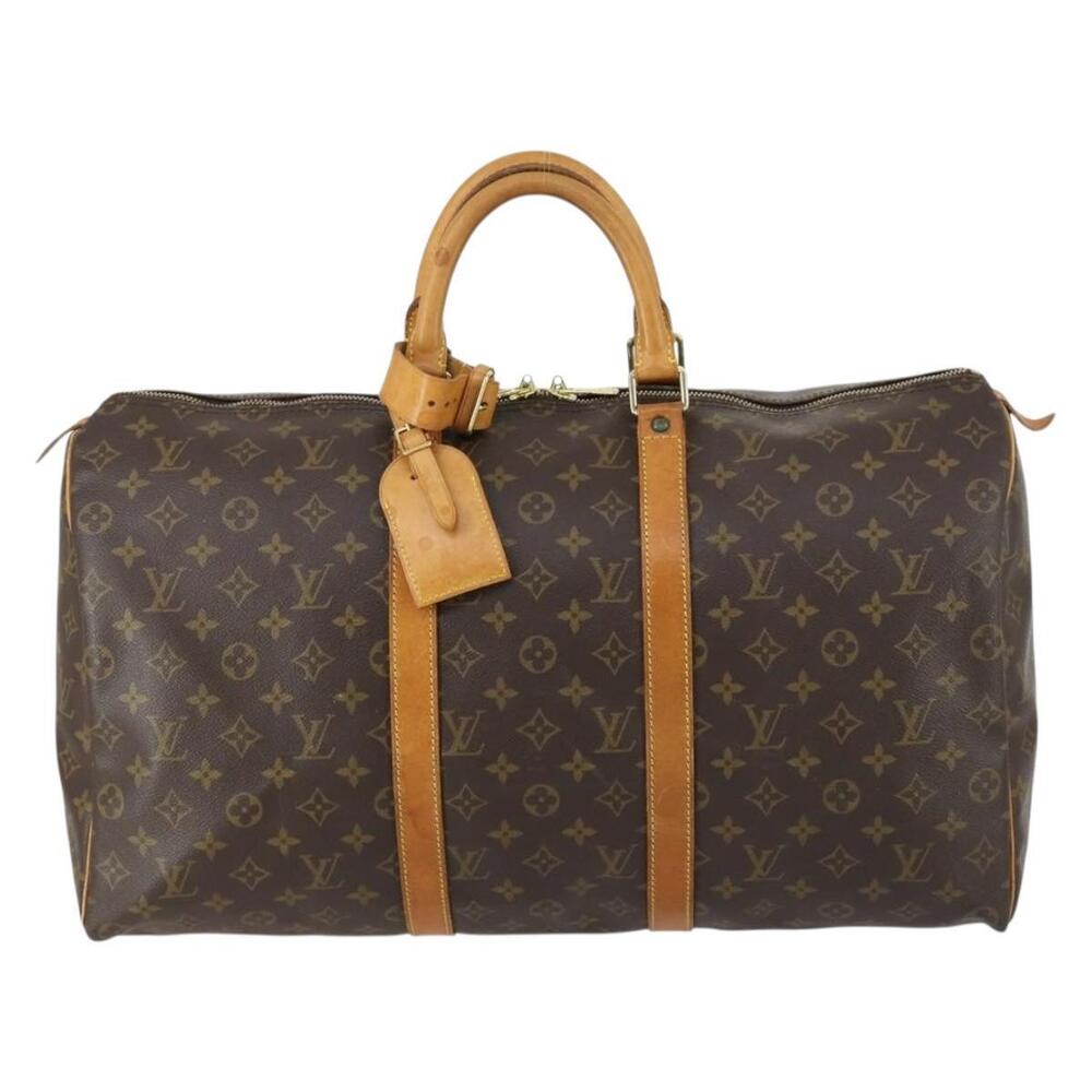 LOUIS VUITTON Monogram Keepall 50 Boston Bag M41426 LV Auth 155568 - Picture 13 of 16